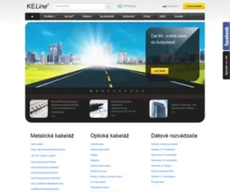 Keline.sk(Metalická a optická kabeláž) Screenshot