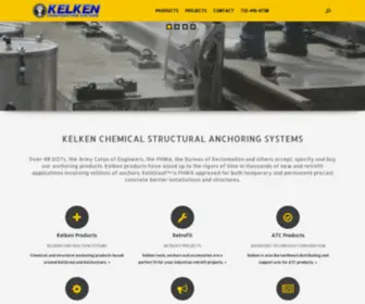 Kelken.com(Chemical Structural Anchoring Systems and Accessories) Screenshot