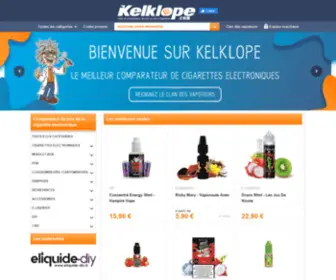 Kelklope.com(Comparateur de cigarette électronique au meilleur prix) Screenshot