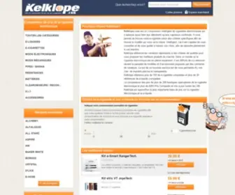 Kelklope.fr(Comparateur de cigarette électronique au meilleur prix) Screenshot
