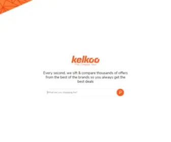 Kelkoo.com(Kelkoo Shopping Search Engine) Screenshot