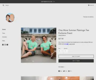 Kellanandkevin.com(Kellan and Kevin Merch Store) Screenshot