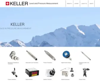 Kelleramerica.com(Level and Pressure Measurement Instrumentation) Screenshot