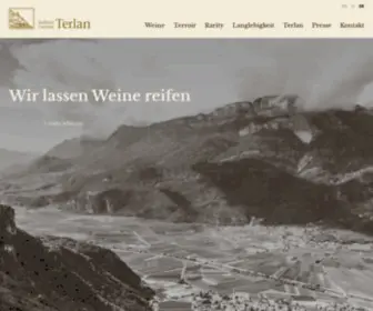 Kellerei-Terlan.com(Kellerei Terlan) Screenshot