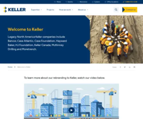 Kellerfoundations.ca(Keller) Screenshot