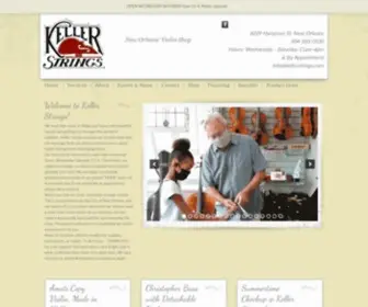 Kellerstrings.com(New Orleans' Violin Shop) Screenshot
