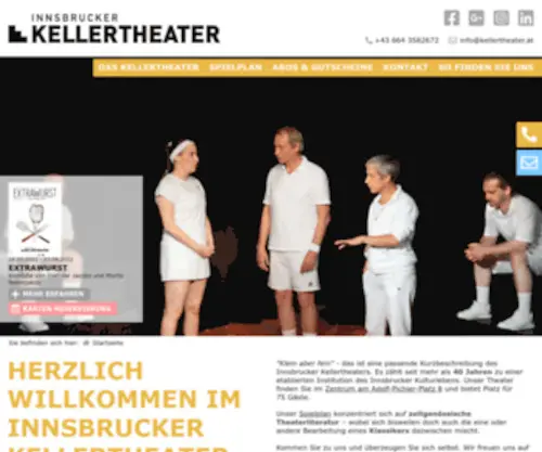 Kellertheater.at(INNSBRUCKER KELLERTHEATER) Screenshot