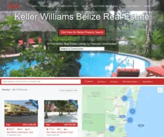 Kellerwilliamsbelize.com(Keller Williams Belize Real Estate Listings and Featured Belize Property) Screenshot