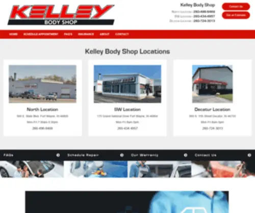 Kelleyautobody.com Screenshot