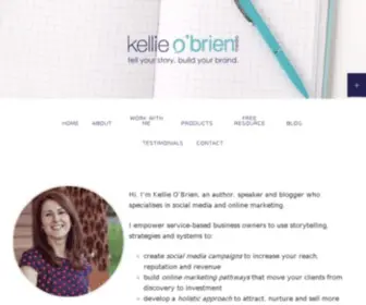 Kellieobrien.com.au(Online Marketing Coach and Consultant) Screenshot