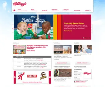 Kelloggcompany.com(Kellogg Company) Screenshot
