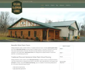 Kellogghardwoods.com(Kellogg Hardwood Lumber Welcome) Screenshot