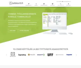 Kellokortti.fi(Työajanseuranta tehostaa toimintaanne) Screenshot