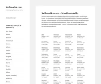 Kellonaika.com(Maailmankello ja maailman kellonajat) Screenshot