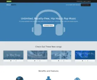 Kellybeats.com(Unlimited, Royalty-Free, Hip Hop & Pop Music) Screenshot