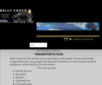 Kellycoach.ca(Elly Coach private shuttle service) Screenshot