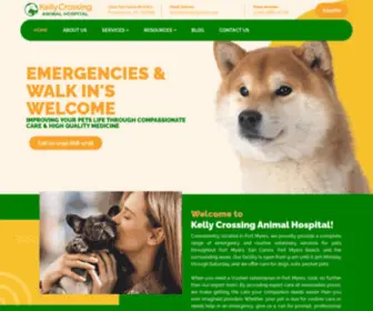 Kellycrossinganimalhospital.com(Veterinarian Fort Myers) Screenshot