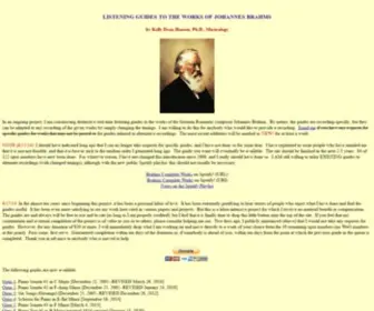 Kellydeanhansen.com(Brahms Listening Guides) Screenshot