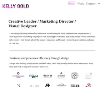 Kellygold.com(Inspiring Brands to do great things through design) Screenshot