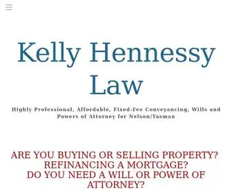 Kellyhennessylaw.co.nz(Kelly Hennessy Law) Screenshot