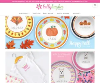 Kellyhughes.com(Personalized Stationery & Gifts) Screenshot