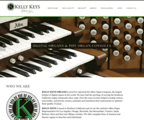 Kellykeysorgans.com(Kelly Keys Organs) Screenshot