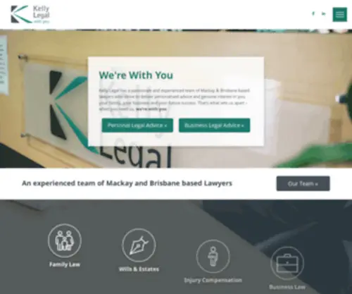 Kellylegal.com.au(Solicitors offering legal advice in Mackay & Brisbane) Screenshot