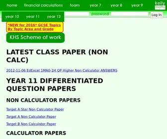 Kellymaths.com(KellyMaths) Screenshot