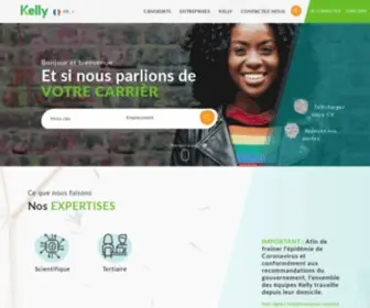 Kellyservices.fr(Kelly Services France) Screenshot