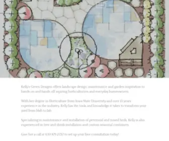 Kellysgreendesigns.com(Landscape design) Screenshot