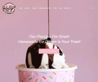Kellyshomemadeicecream.com(Local, handcrafted ice cream shop in Orlando, FL) Screenshot