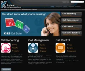 Kelmar-Software.com(Call Recording and Call management solutions by Kelmar software solutions UK) Screenshot