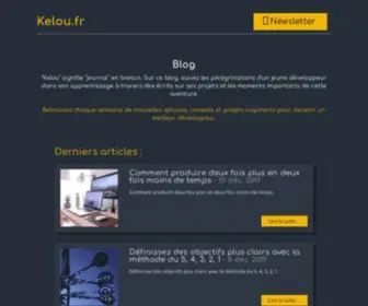 Kelou.fr(Blog) Screenshot