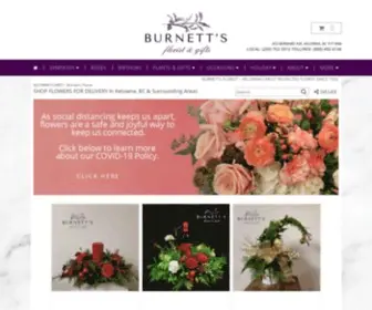 Kelownaflorist.com(Burnett's Florist) Screenshot