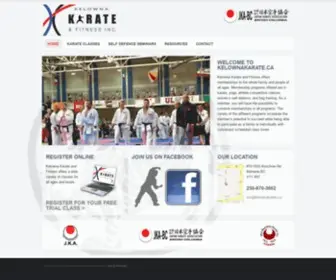 Kelownakarate.ca(Kelowna Karate and Fitness) Screenshot