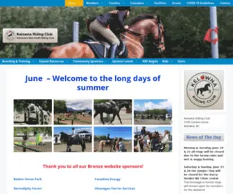 Kelownaridingclub.com(Kelowna Riding Club) Screenshot