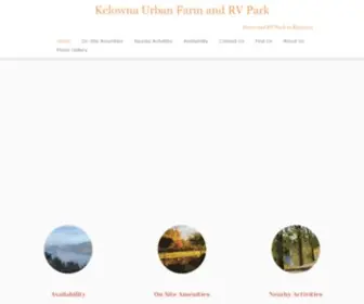 Kelownaurbanfarmandrv.ca(Kelowna Urban Farm & RV Park) Screenshot