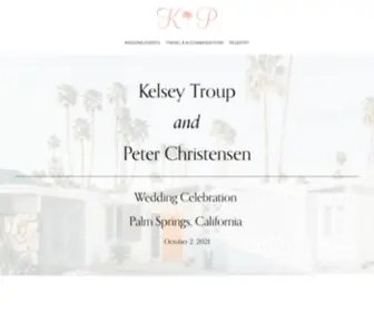 Kelseyandpeter.com(K & P 2021) Screenshot