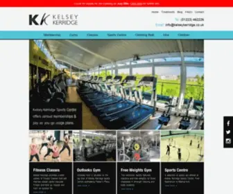 Kelseykerridge.co.uk(Gym and Sports Centre in Cambridge) Screenshot