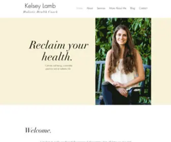 Kelseylambwellness.com(Holistic Health Coach) Screenshot