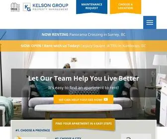 Kelsongroup.com(Apartments for rent in Edmonton) Screenshot