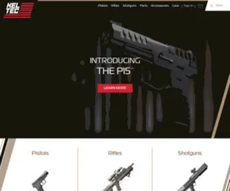 Keltecweapons.com(American Firearm Manufacturer of Pistols) Screenshot