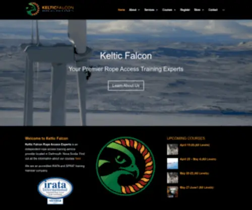 KelticFalcon.com(Rope Access Training) Screenshot