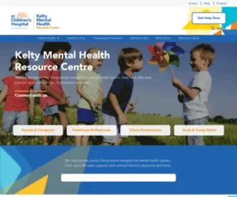 Keltymentalhealth.ca(Kelty Mental Health) Screenshot