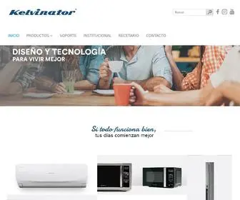 Kelvinator.com.ar(Kelvinator Argentina: Electrodomésticos de Vanguardia) Screenshot