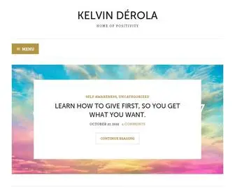 Kelvinderola.com(Kelvin Dérola) Screenshot