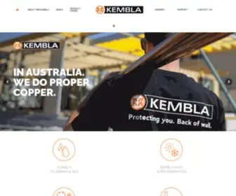Kembla.com(Kembla Copper The Home of the Famous Kembla Brands) Screenshot