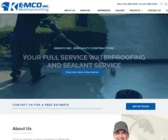 Kemcowaterproofing.com(Kemco) Screenshot