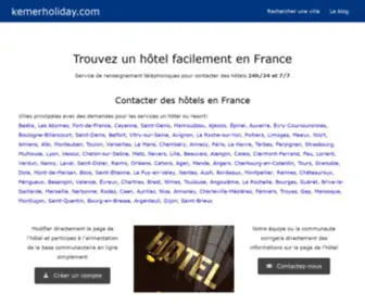 Kemerholiday.com(Liste des hôtels en France actualisé en 2020 sur guide) Screenshot