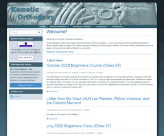 Kemet.org(The Kemetic Orthodox Religion) Screenshot